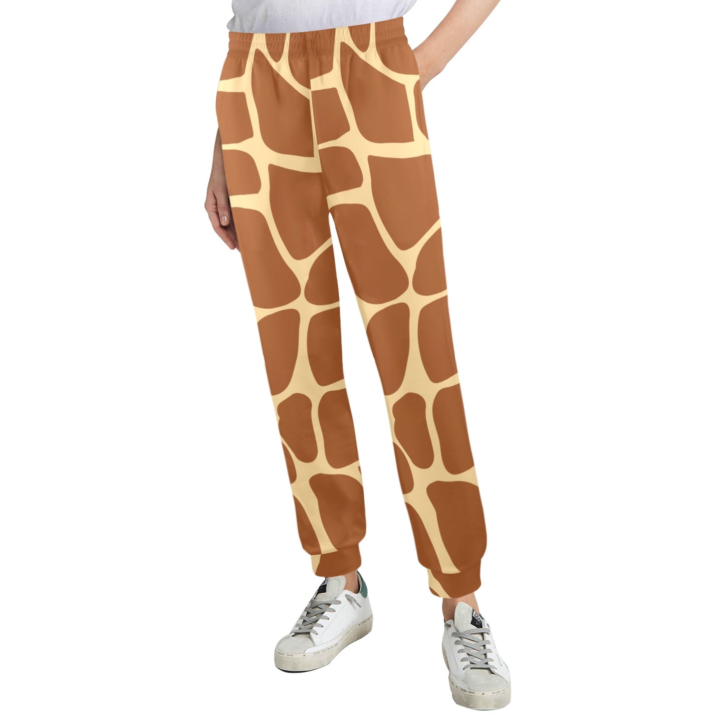 Giraffe Texture Print Women's Casual Track Pants