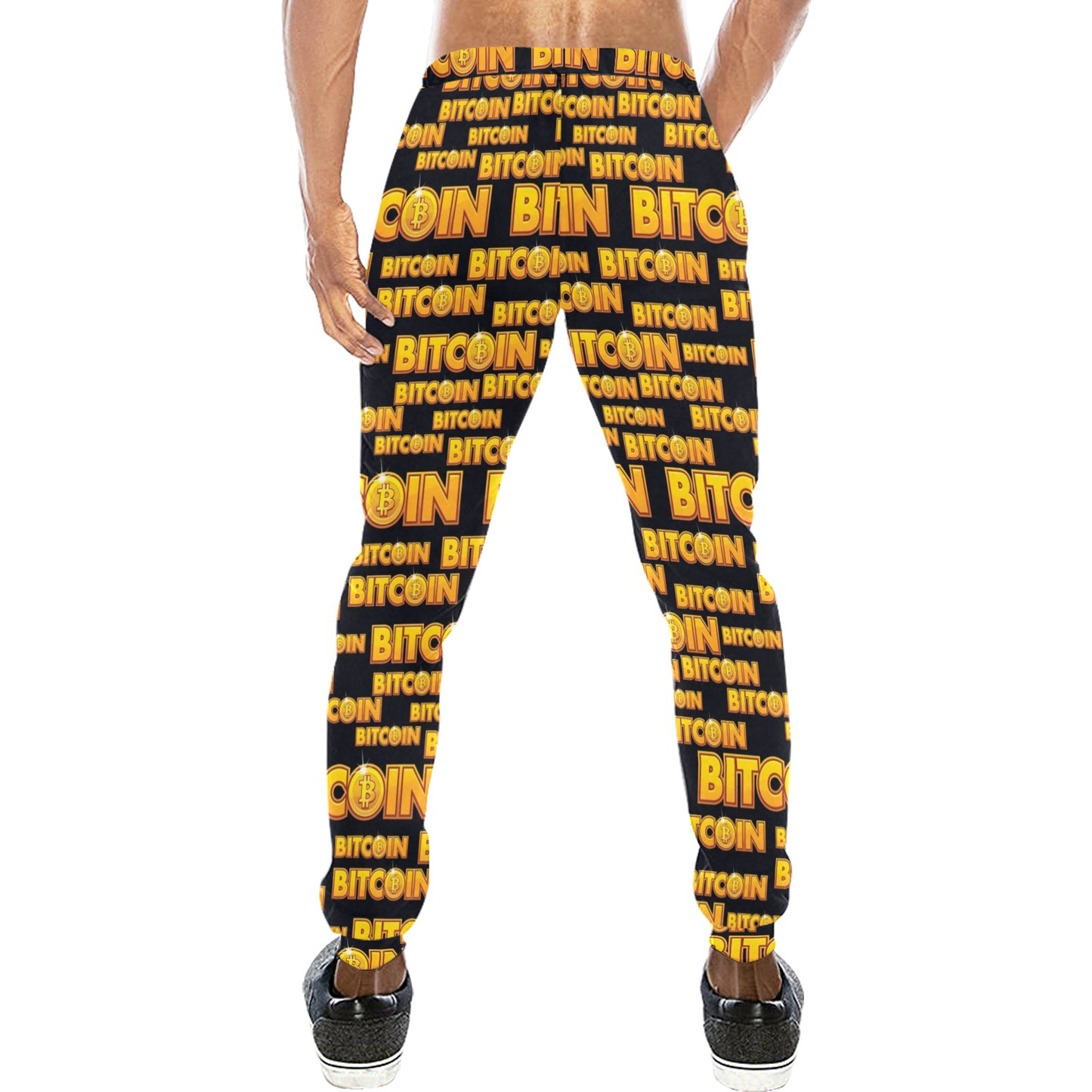 Bitcoin Pattern Print Design DO03 Men's Sweatpants