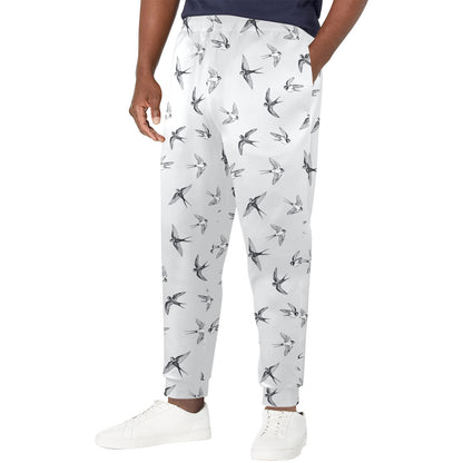 Swallow Bird Pattern Print Design 04 Men's Casual Track Pants