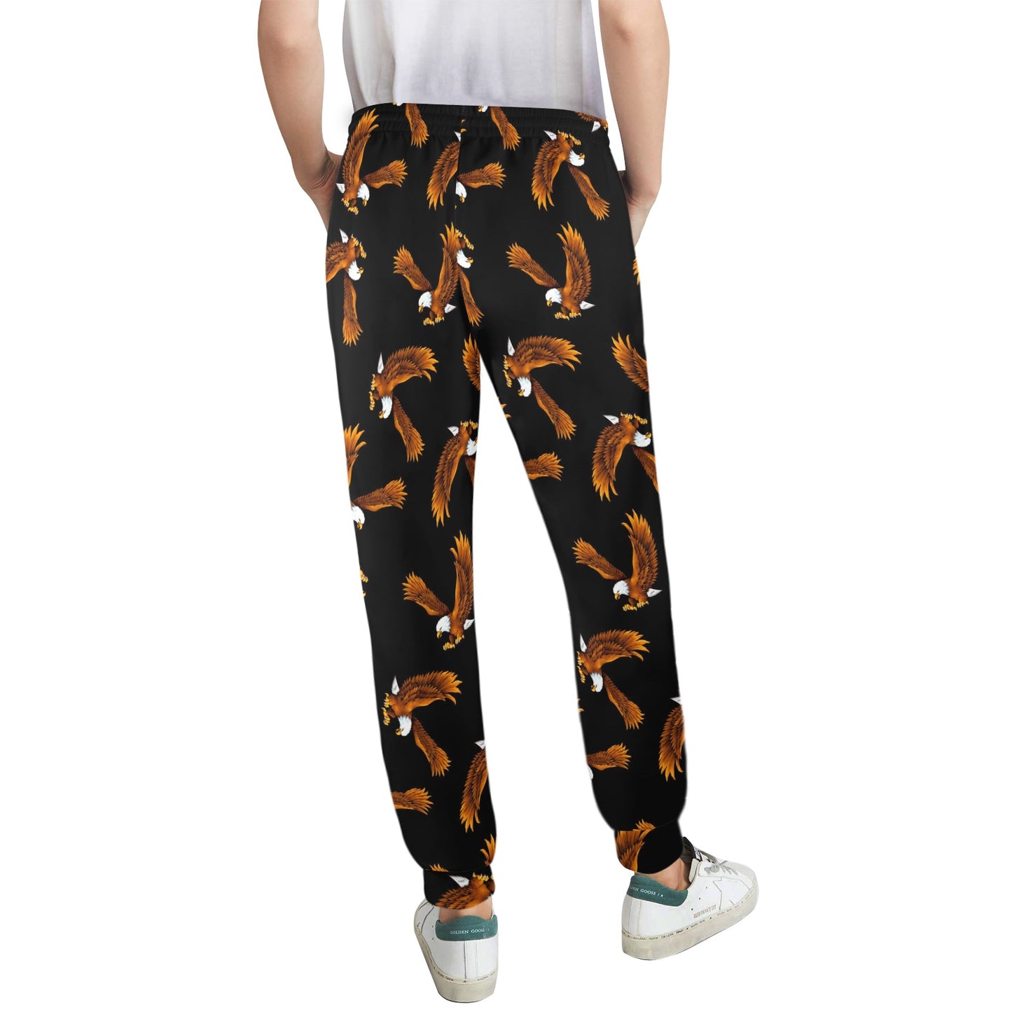 Eagles Print Pattern Women's Casual Track Pants
