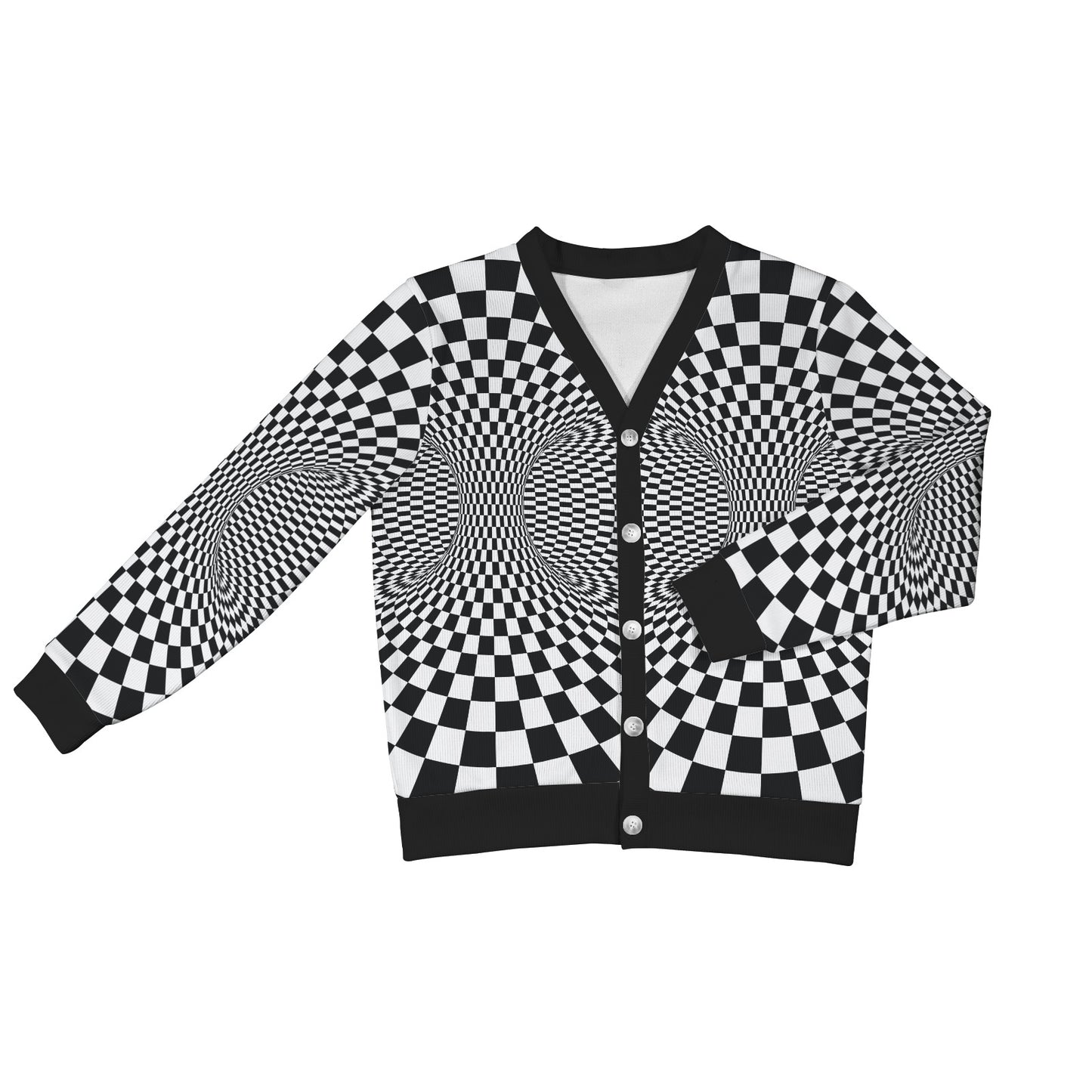 Optical illusion Projection Torus Women's Cardigan