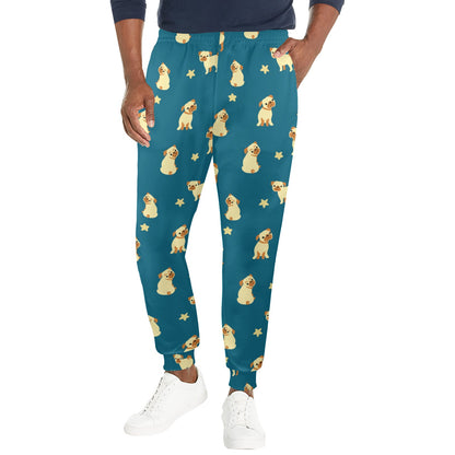 Pug Pattern Print Design A06 Men's Casual Track Pants