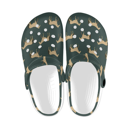 Horse Classic Themed Pattern Print Unisex Clogs Shoes