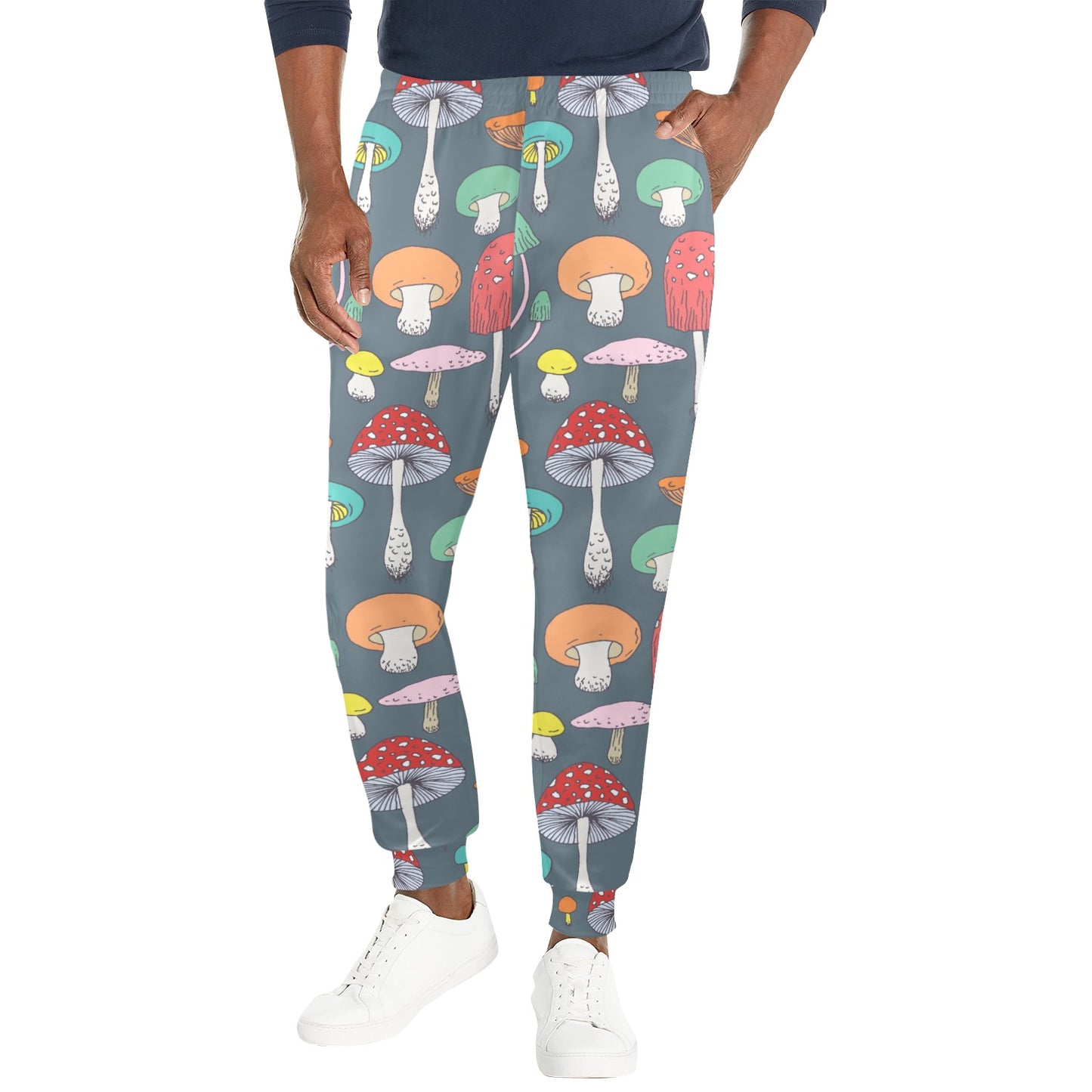 Mushroom Pattern Print Design A03 Men's Casual Track Pants