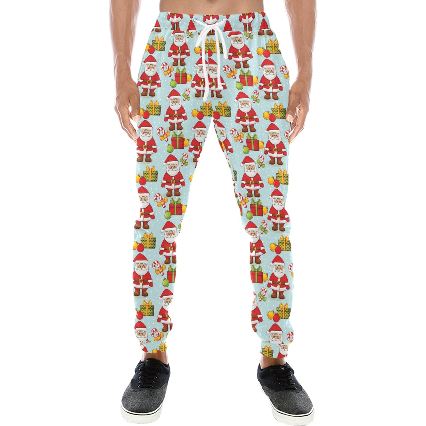 Santa Christmas Themed Print Design LKS303 Men's Sweatpants