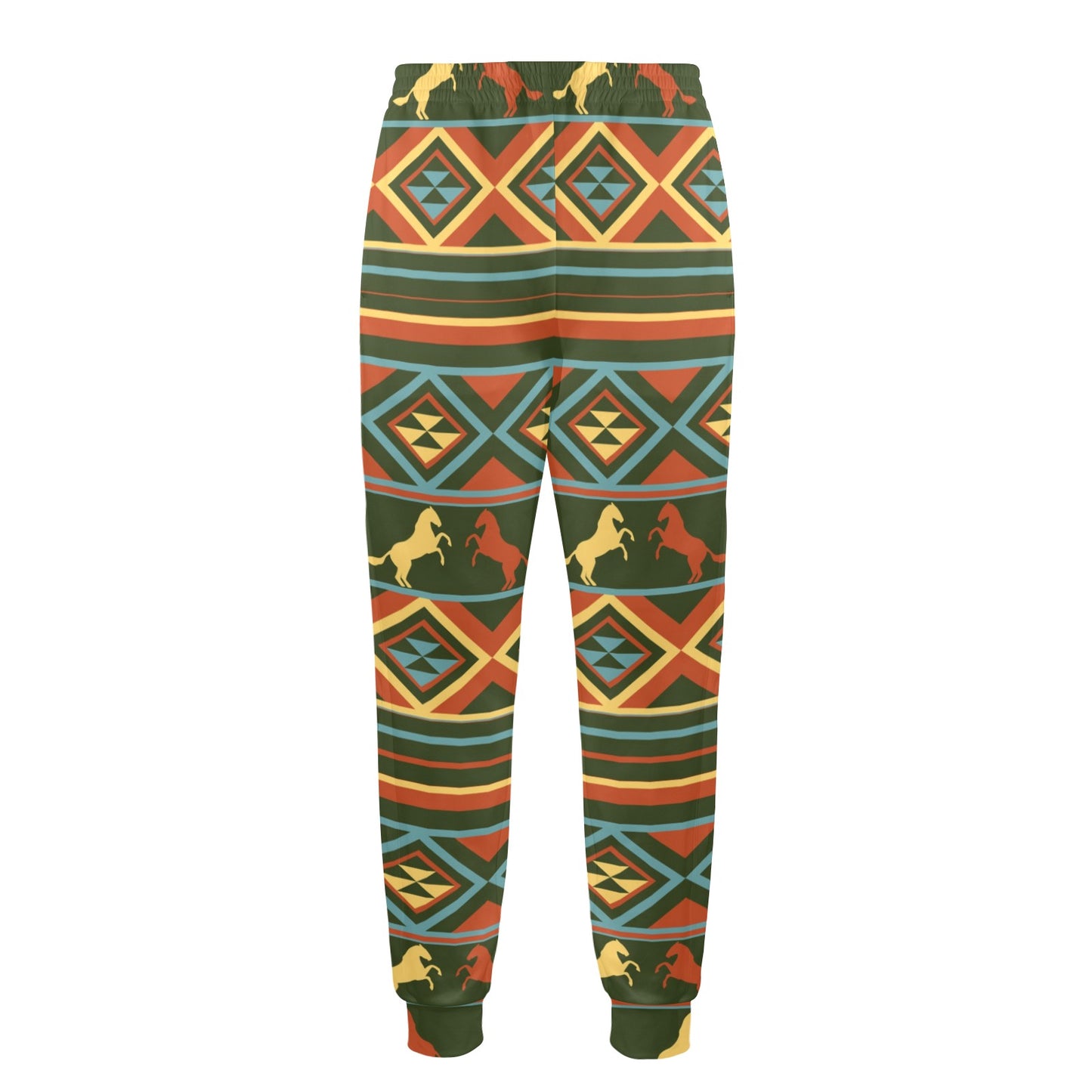 Horse Western Pattern Men's Casual Track Pants