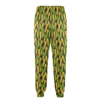 Agricultural Corn cob Print Men's Casual Track Pants