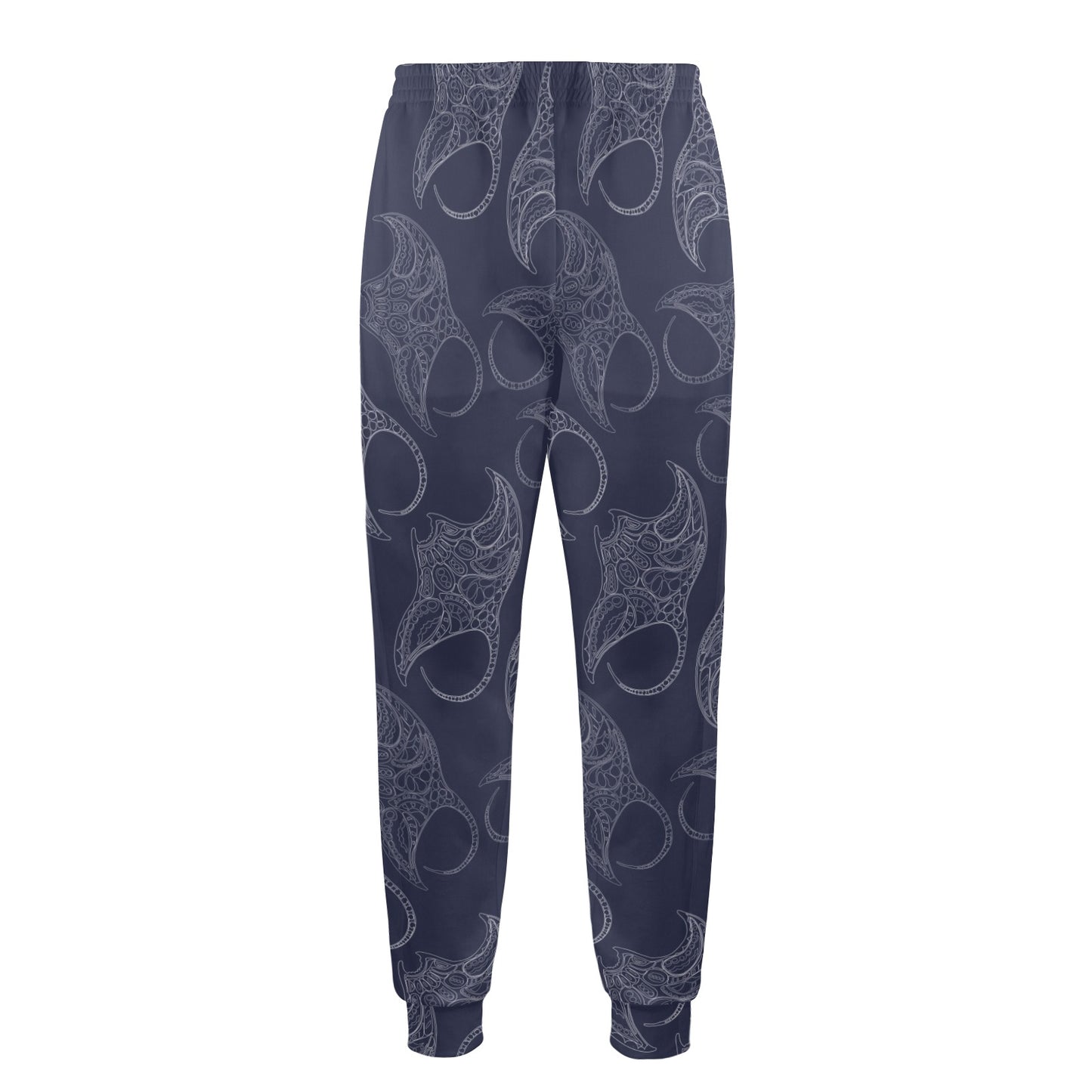 Manta Ray Pattern Print Design 01 Men's Casual Track Pants