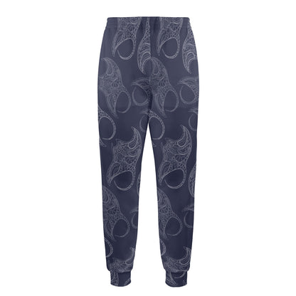 Manta Ray Pattern Print Design 01 Men's Casual Track Pants