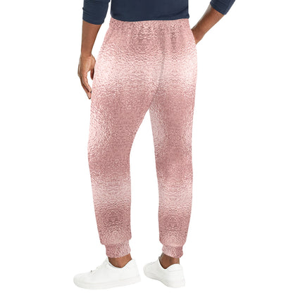 foil pink Design Print Pattern JJ0196 Men's Casual Track Pants
