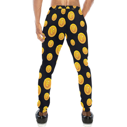 Bitcoin Pattern Print Design DO04 Men's Sweatpants