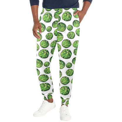 Brussels Sprouts Pattern Print Design 02 Men's Casual Track Pants