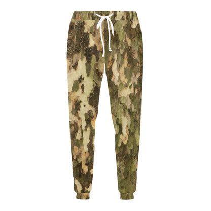 Camo Realistic Tree Texture Print Men's Sweatpants