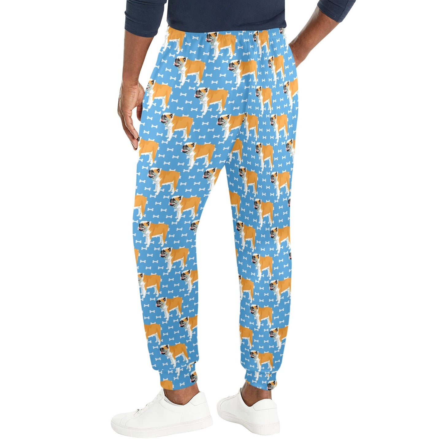 Bulldogs Pattern Print Design 06 Men's Casual Track Pants