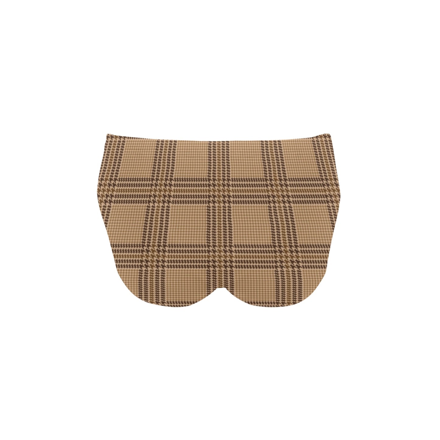 Houndstooth Brown Pattern Print Design 04 Men's Swimming Briefs