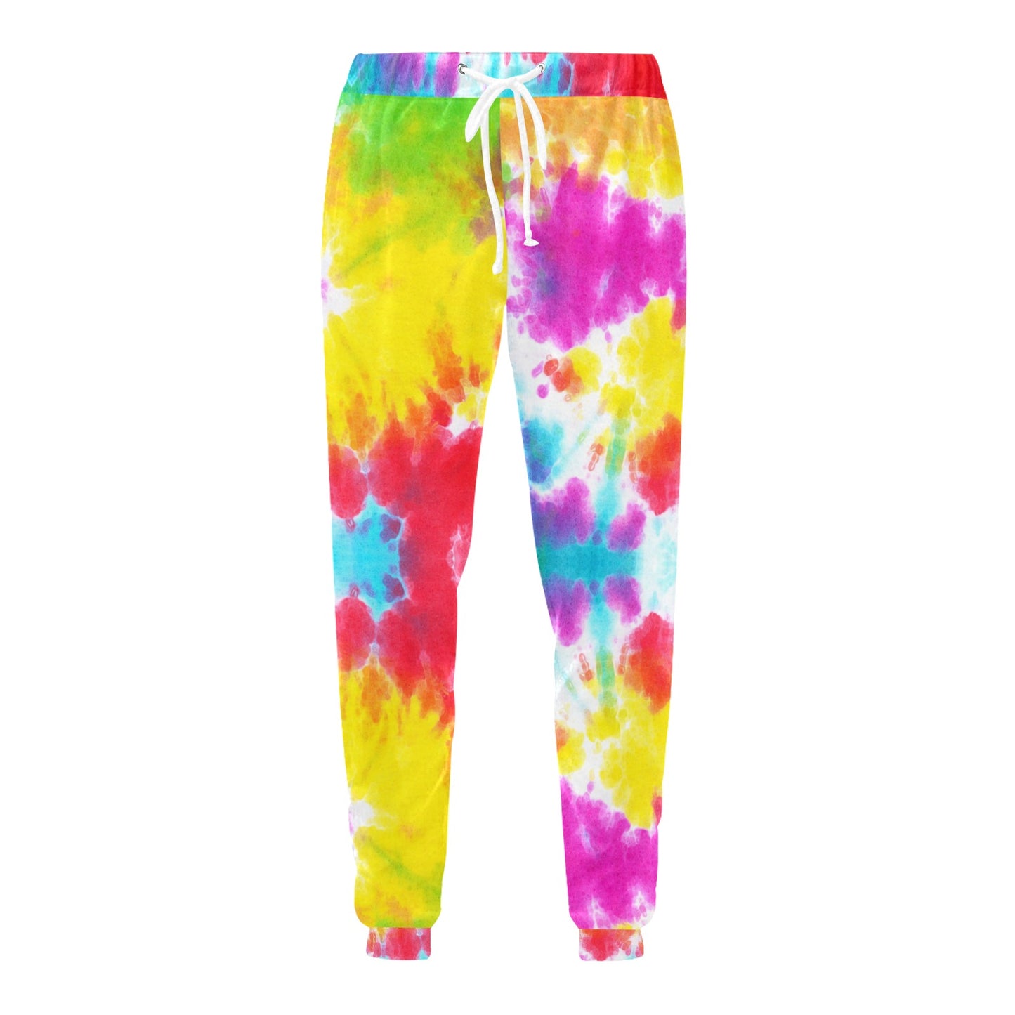 Tie Dye Rainbow Themed Print Men's Sweatpants
