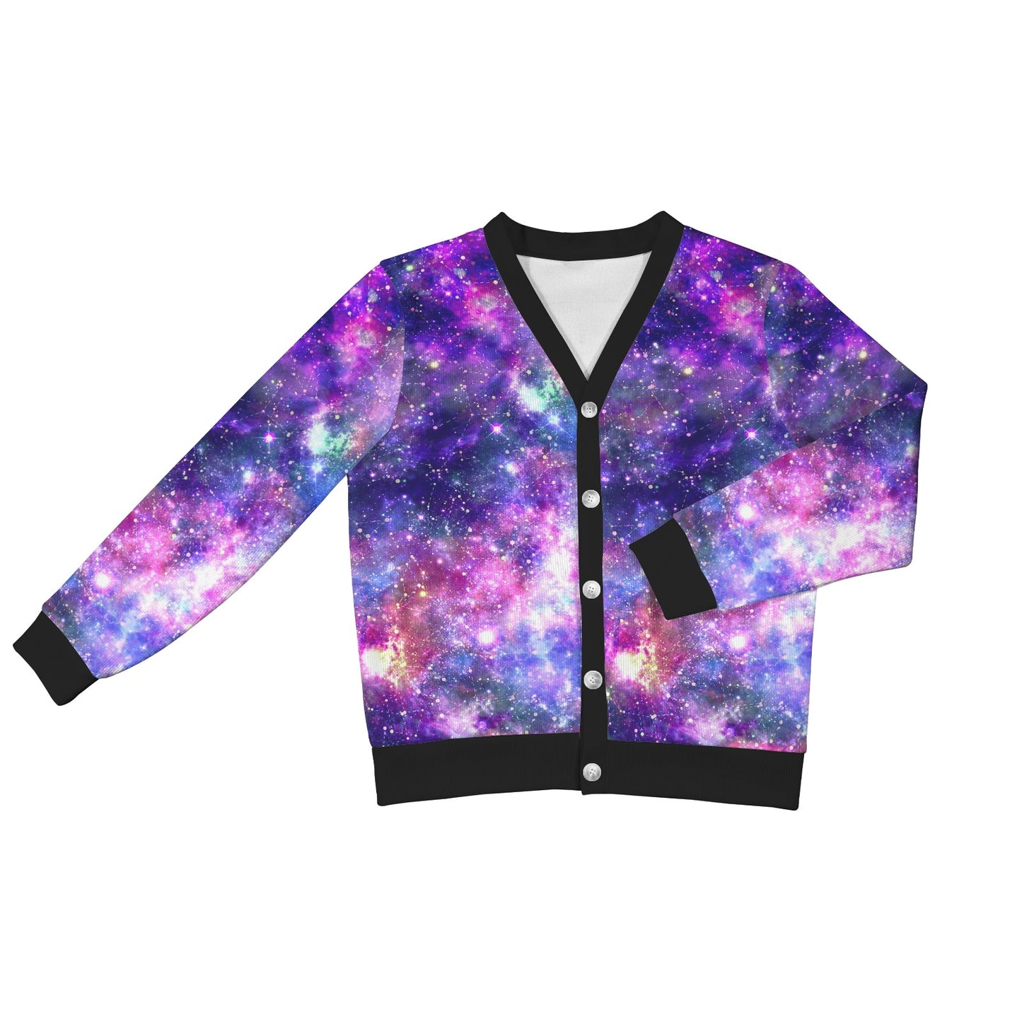 Galaxy Night Stardust Space Print Women's Cardigan