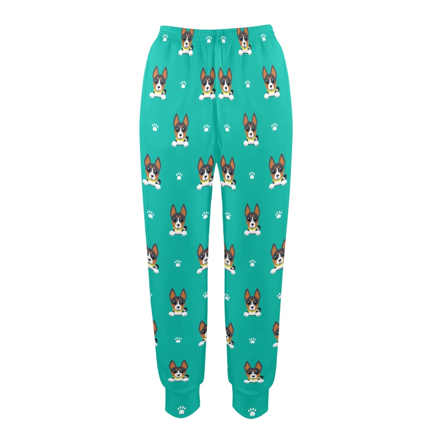 Basenji Pattern Print Design 03 Women's Casual Track Pants