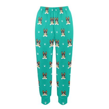 Basenji Pattern Print Design 03 Women's Casual Track Pants