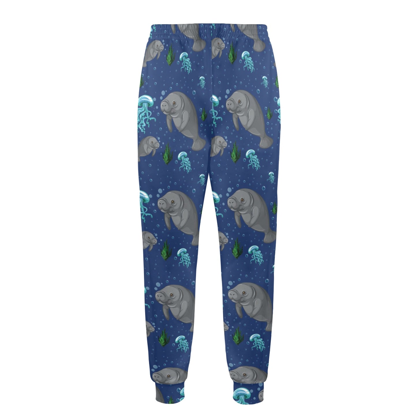 Manatee Pattern Print Design 01 Men's Casual Track Pants