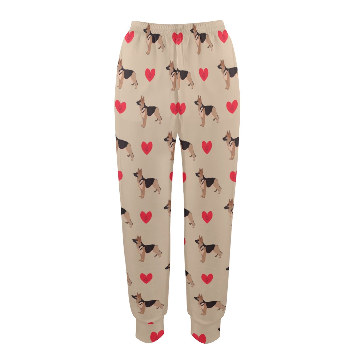 German Shepherd Design Print Pattern JJ0257 Women's Casual Track Pants