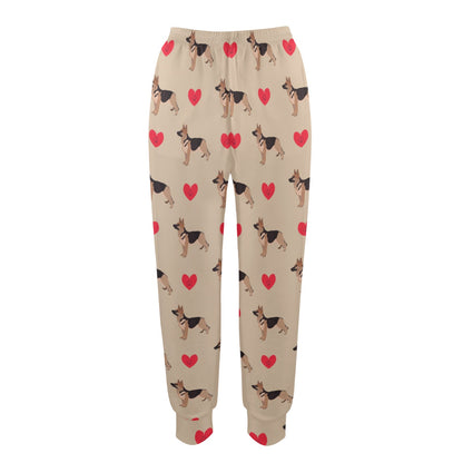 German Shepherd Design Print Pattern JJ0257 Women's Casual Track Pants