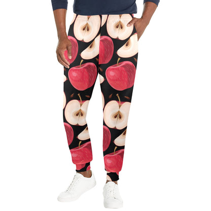Apple Pattern Print Design AP02 Men's Casual Track Pants
