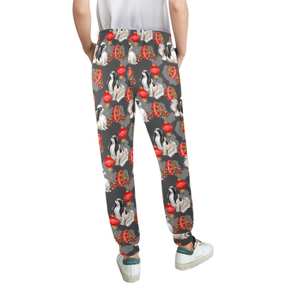 Japanese Chin Pattern Print Design 02 Women's Casual Track Pants