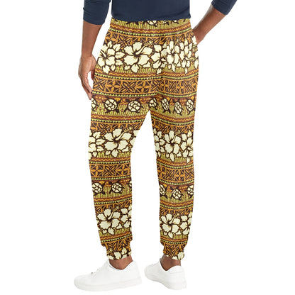 Hawaiian Themed Pattern Print Design H015 Men's Casual Track Pants