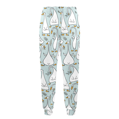 Goose Pattern Print Design 03 Men's Casual Track Pants