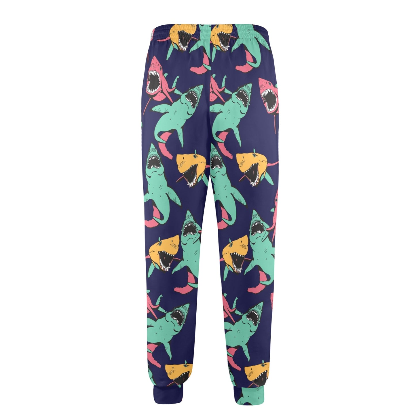 Shark Bite Pattern Men's Casual Track Pants