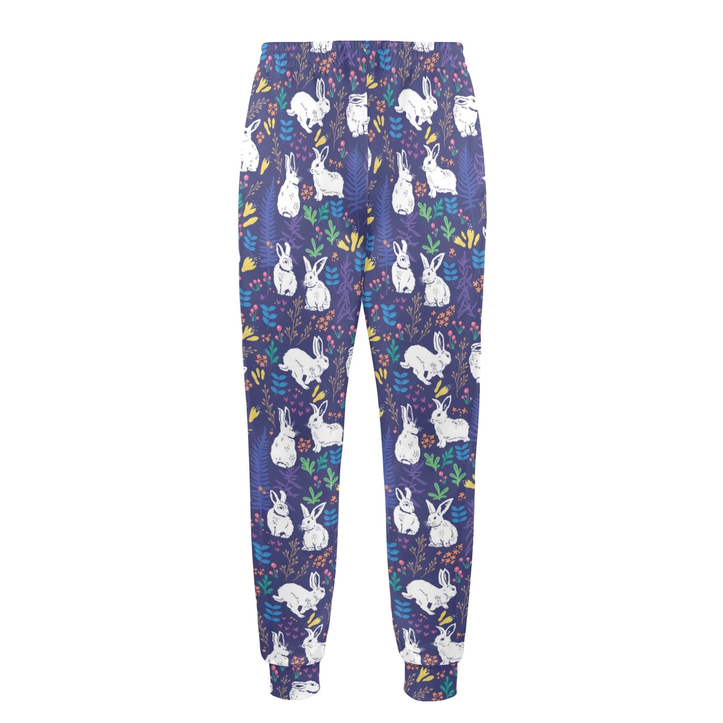 Bunny Pattern Print Design 01 Men's Casual Track Pants