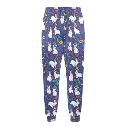 Bunny Pattern Print Design 01 Men's Casual Track Pants