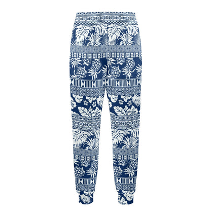 Hawaiian Themed Pattern Print Design H020 Men's Casual Track Pants