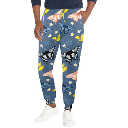 Monarch Butterfly Pattern Print Design 02 Men's Casual Track Pants