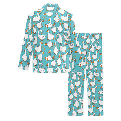 Goose Print Design LKS403 Men's Long Pajama Set