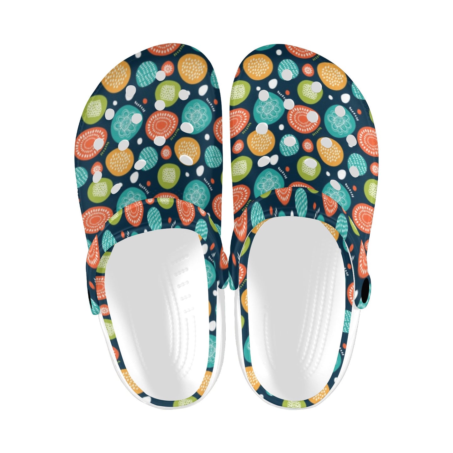 Swedish Themed Design Unisex Clogs Shoes