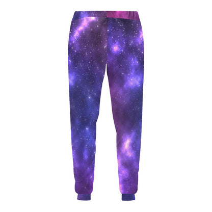 Celestial Purple Blue Galaxy Men's Sweatpants