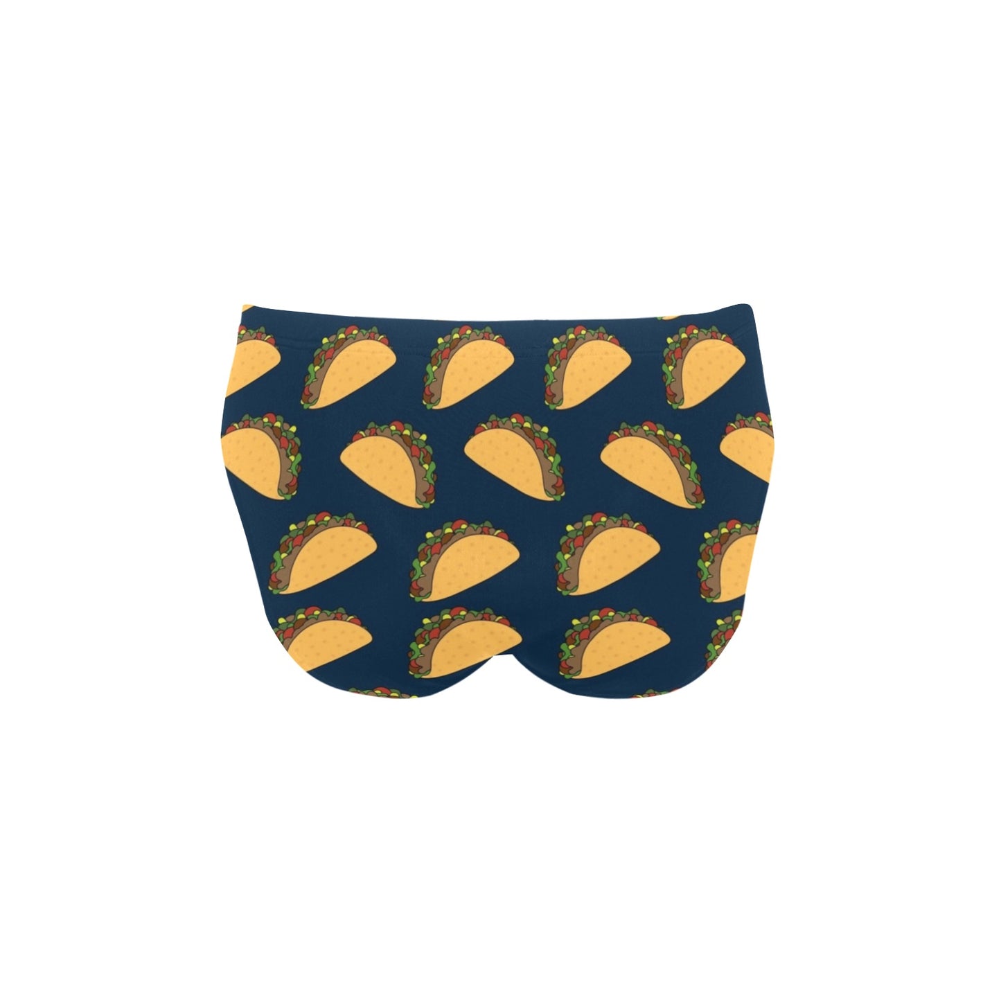 Taco Pattern Print Design TC04 Men's Swimming Briefs