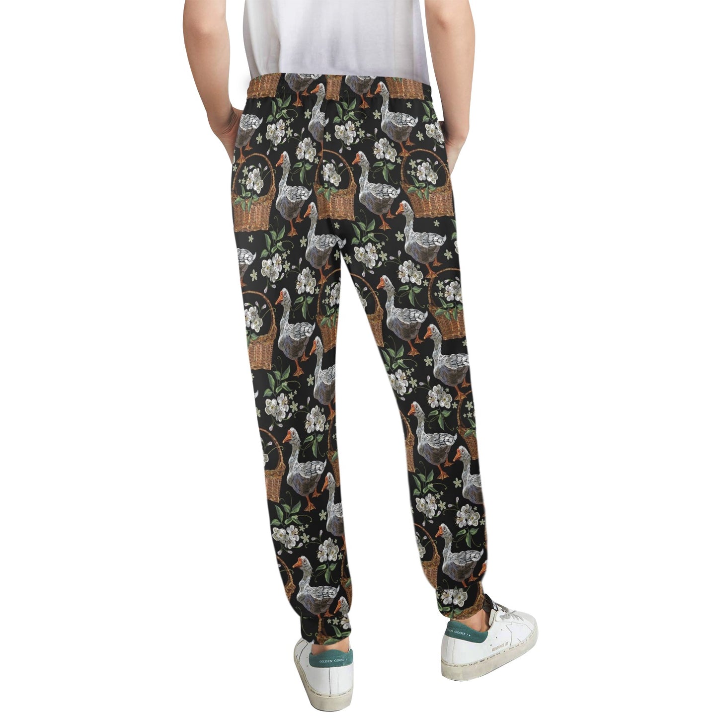Goose Print Design LKS406 Women's Casual Track Pants
