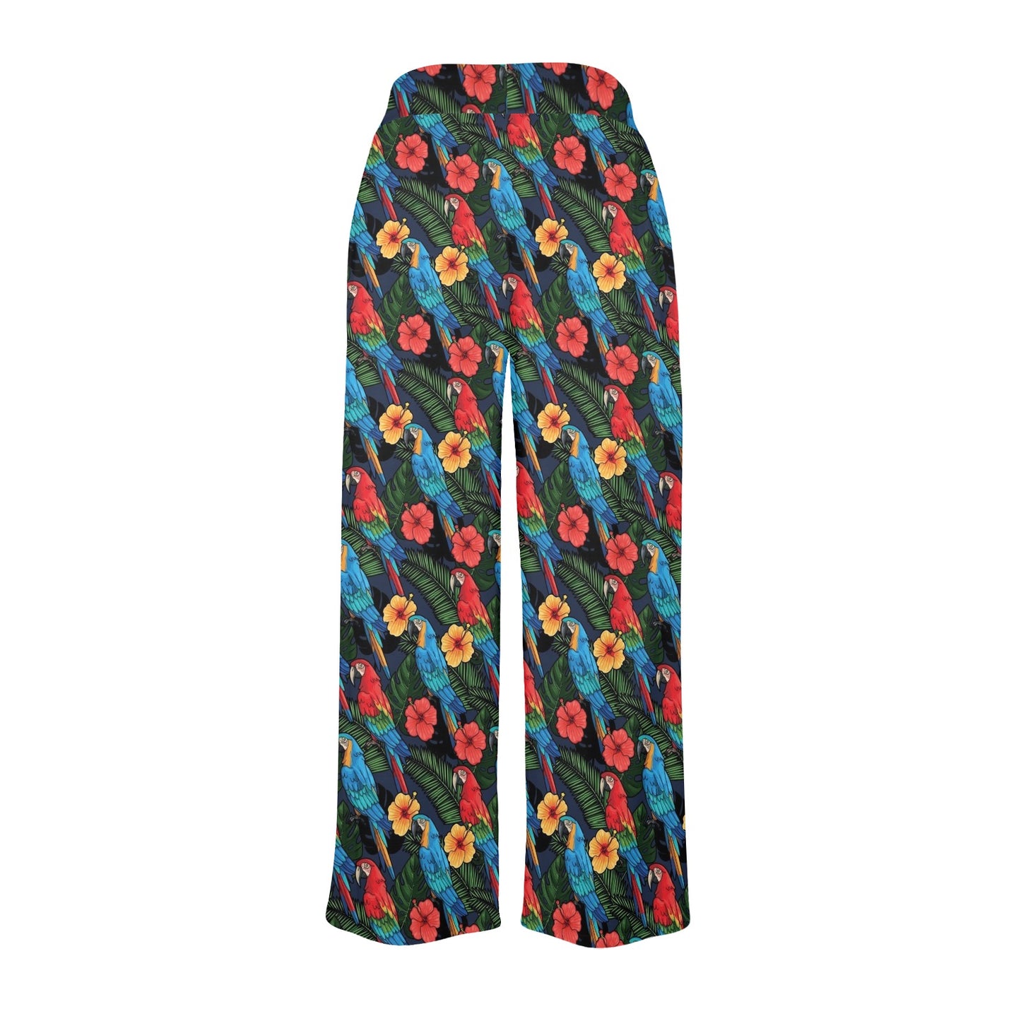 Parrot Pattern Print Design A01 Women's Wide Leg Lounge Pants