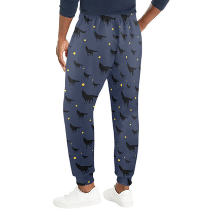 Wolf Print Design LKS301 Men's Casual Track Pants