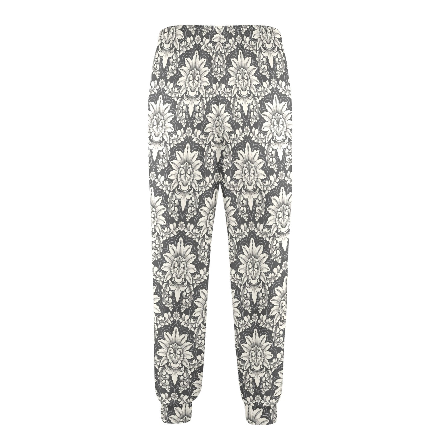 Damask Elegant Print Pattern Men's Casual Track Pants
