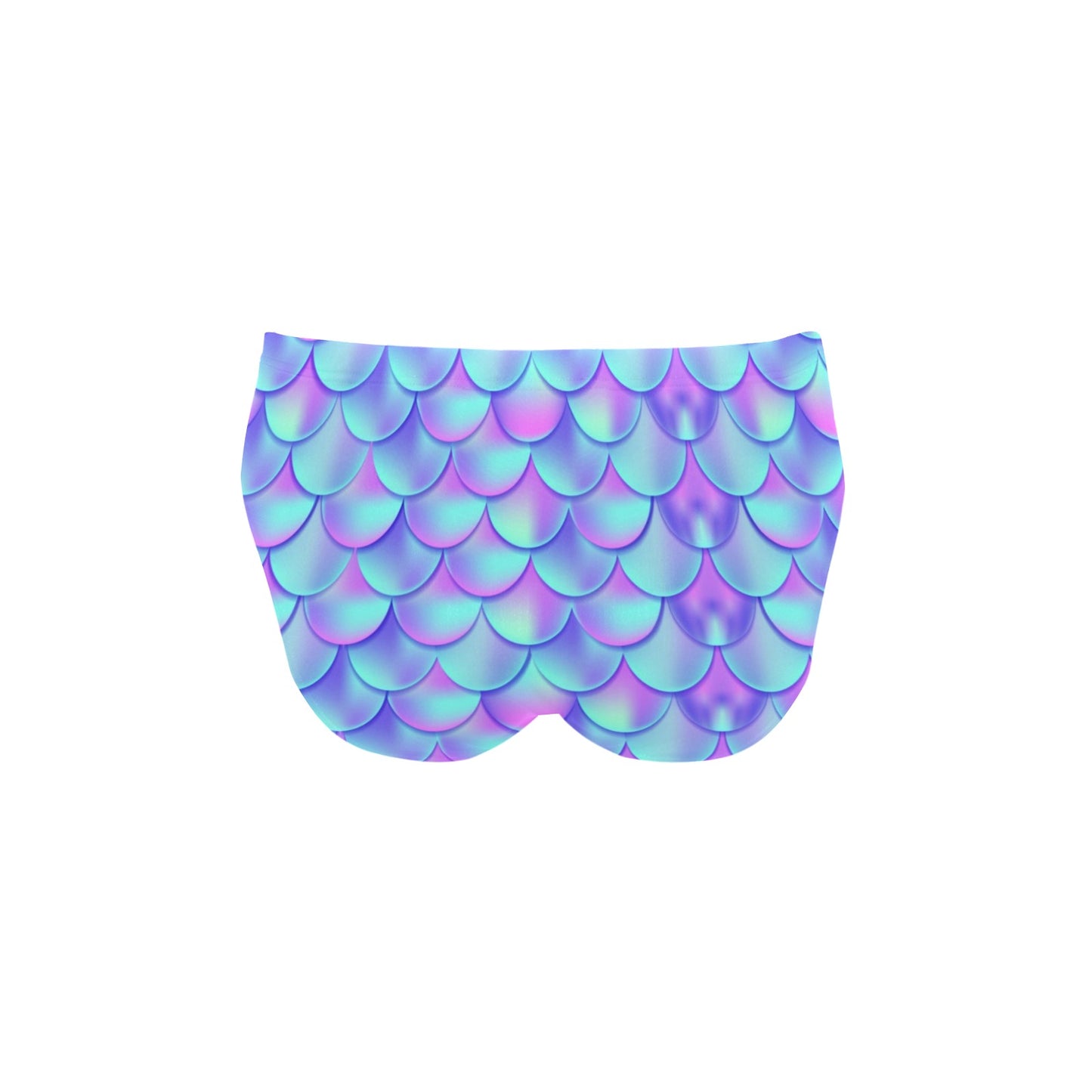 Mermaid Tail Design Print Pattern Men's Swimming Briefs