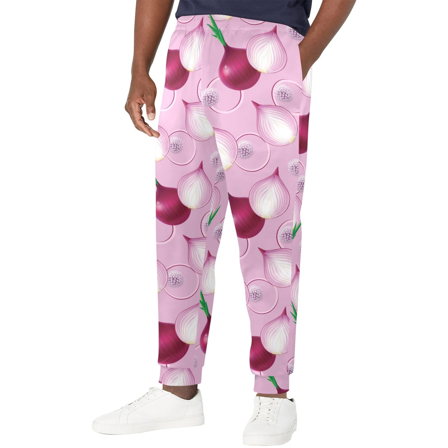 Onion Pattern Print Design A01 Men's Casual Track Pants