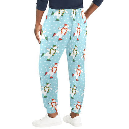 Polar Bear Pattern Print Design PB07 Men's Casual Track Pants