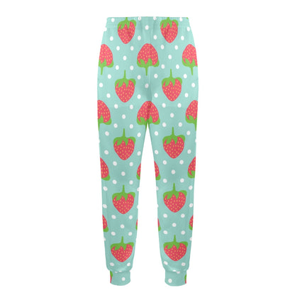 Strawberry Pattern Print Design SB06 Men's Casual Track Pants