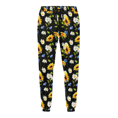 Sunflower Chamomile Bright Color Print Men's Sweatpants