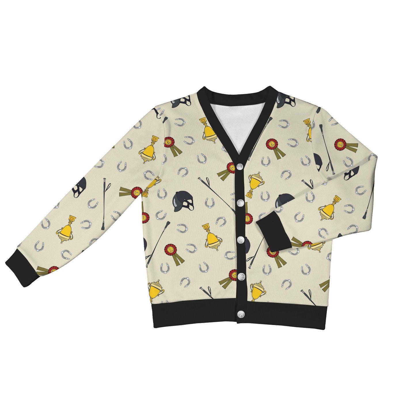 Equestrian Horseshoe Equipment Women's Cardigan
