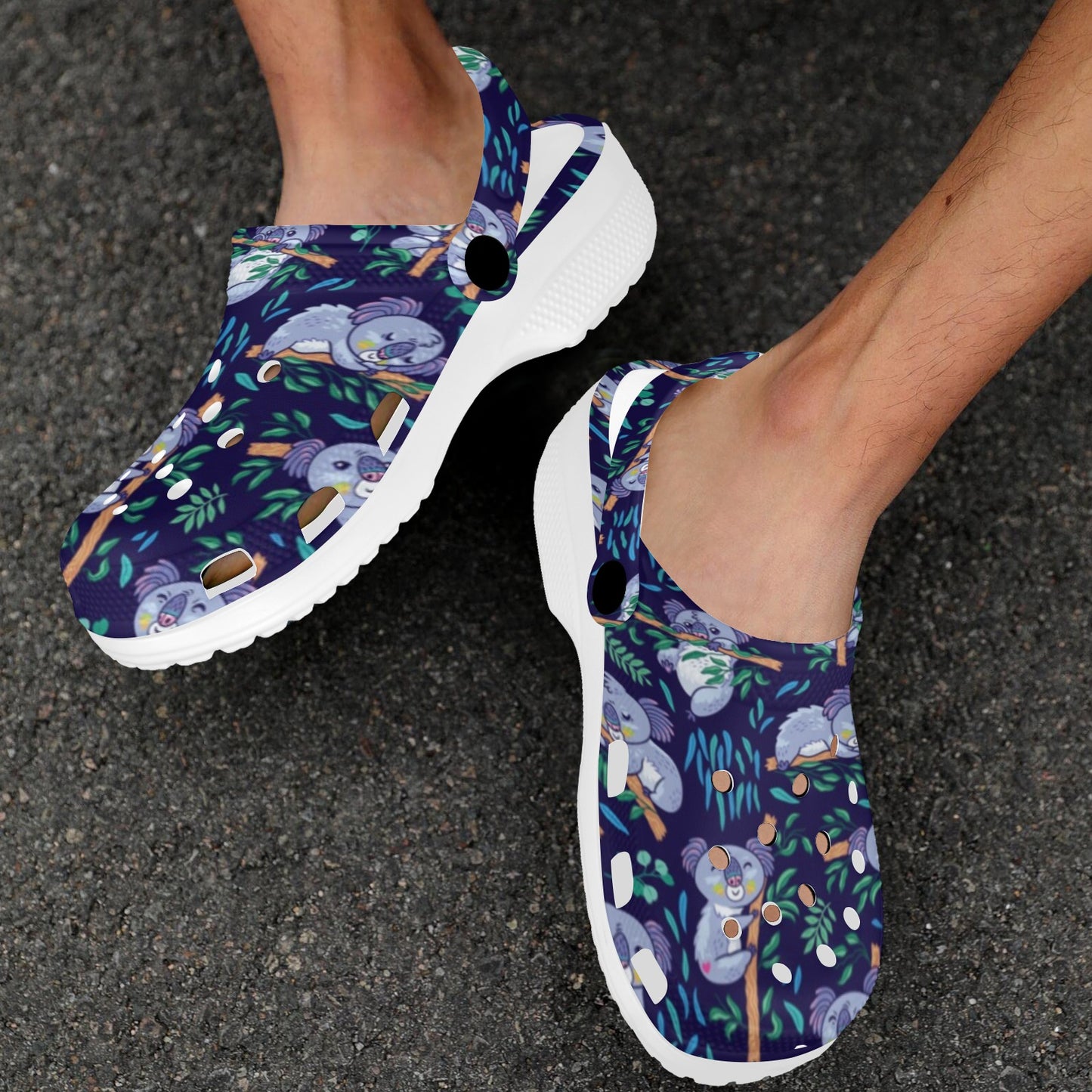 Koala Themed Design Print Unisex Clogs Shoes